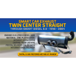 Smart Car Exhaust - CENTRAL DUAL EXIT SMART DIESEL 0.8 - 1998 - 2007